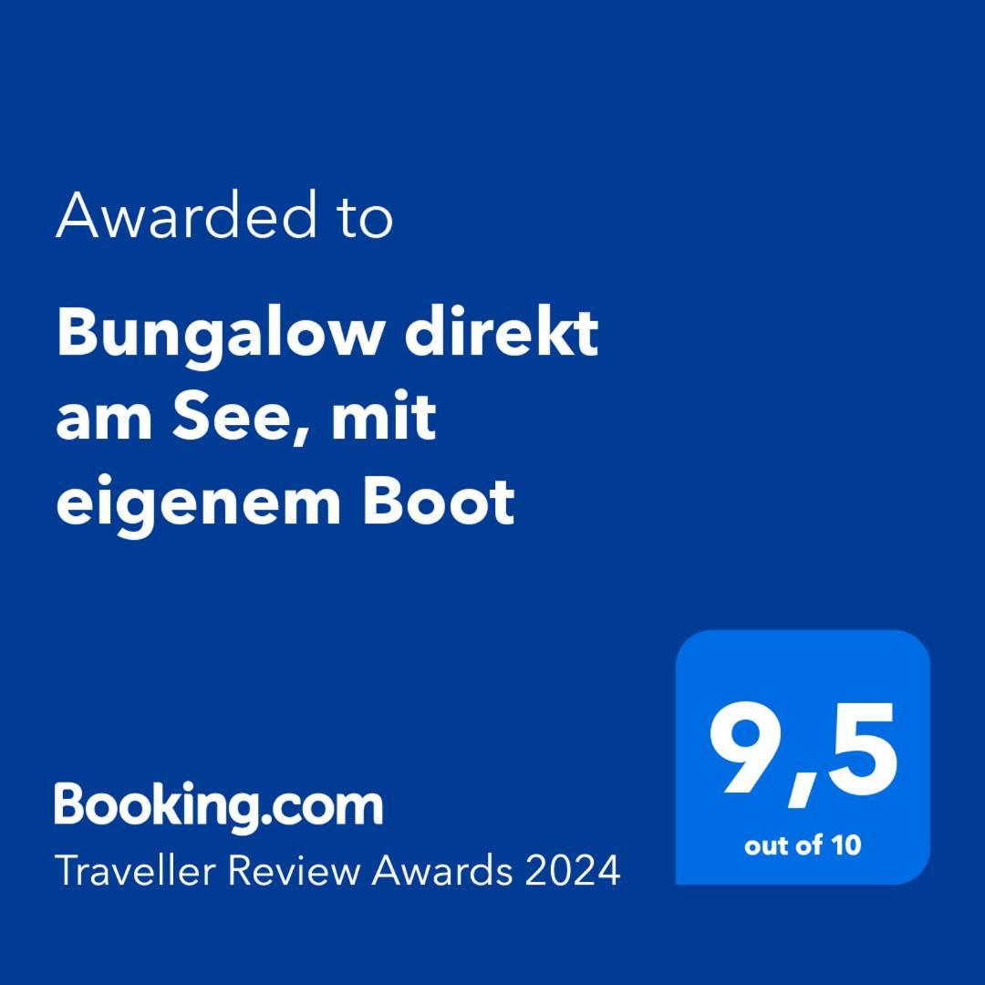 Bungalow Direkt Am See, Mit Eigenem Boot ローディング エクステリア 写真